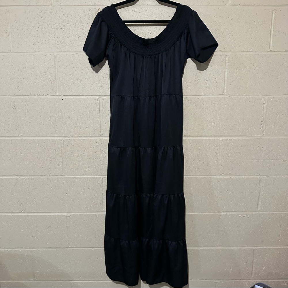 Made with Love long black dress‎ size large